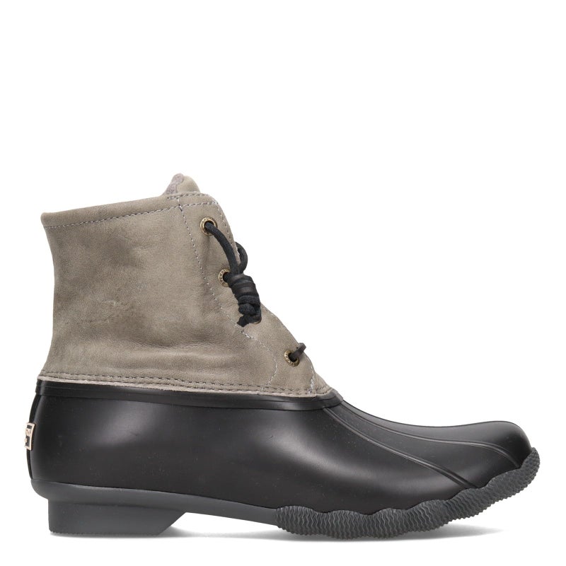 Sperry Womens Saltwater Boots, Black/Grey, 9 - Image 3